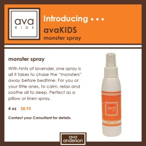 avaKIDS monster spray introduction
